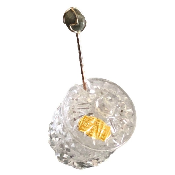 Phil Papel Lead Crystal West Germany Mustard Jam Honey Pot With Spoon - Picture 4 of 11